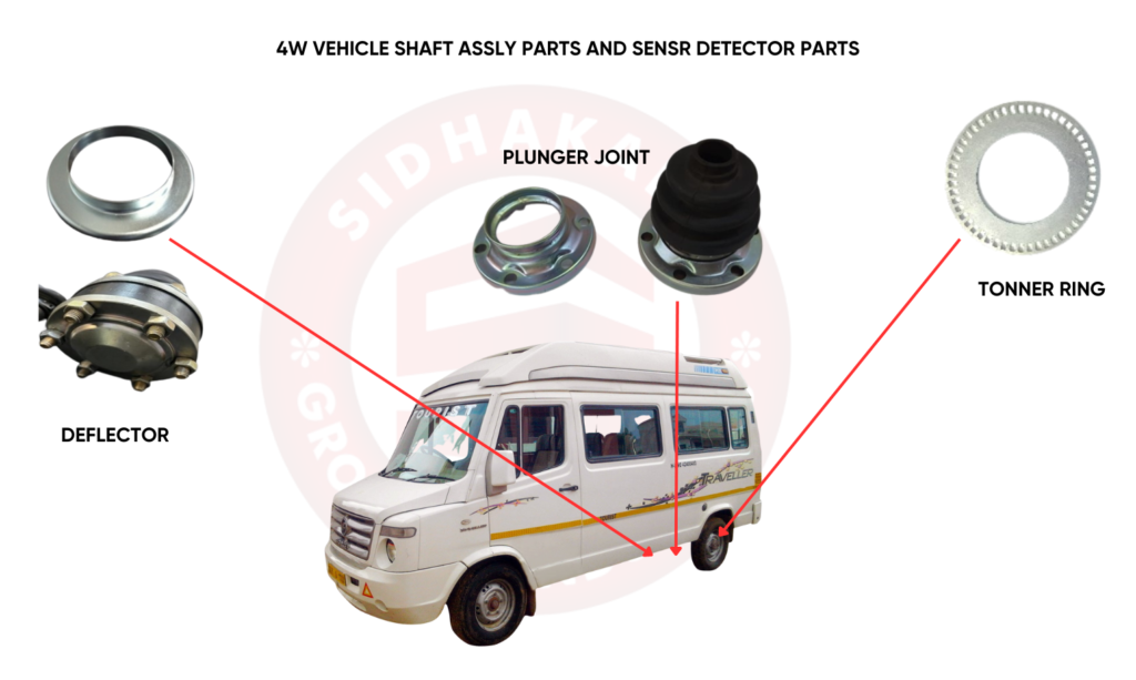 4W VEHICLE SHAFT ASSLY PARTS AND SENSR DETECTOR PARTS(1)